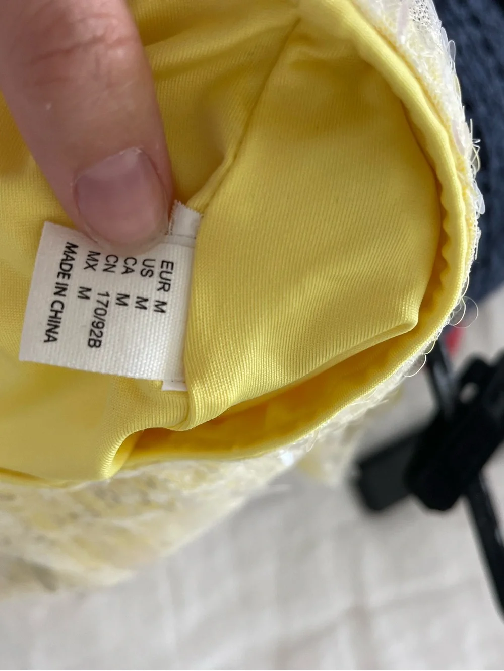 Y2K Yellow Sequin Mini Skort